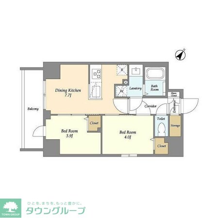 Augusta Residence 新小岩の物件間取画像